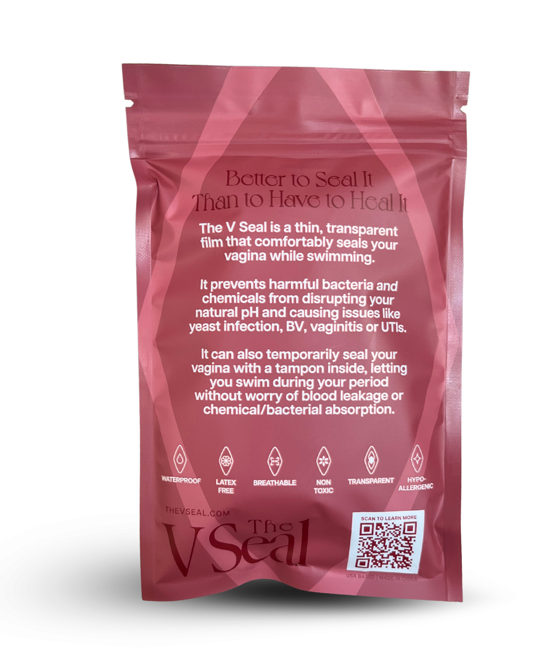 10 Pack - The V Seal: A Vaginal Infection Prevention Product for Swimming